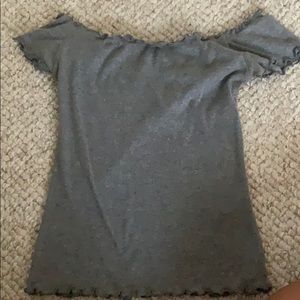 hollister off the shoulder shirt
